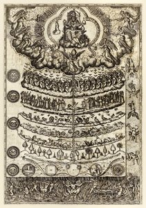 Great Chain of Being from Rhetorica Christiana ad concionandi et orandi usum accommodate by Diego Valadés by Unknown artist