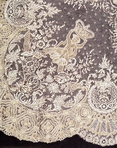 Handkerchief in lace from Brussels