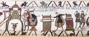 Harold Swears a Sacred Oath to William at Bayeux, Bayeux Tapestry