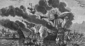 Herve Primoguet burned the admiral nave of England on August 10