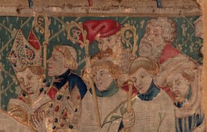History of Saint Piat and Saint Eleuthère, Scene 10: Saint Eleuthère is sacred as bishop (detail)