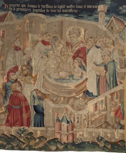 History of Saint Piat and Saint Eleutherius, Scene 6: The Baptism of Hireneus and His Family