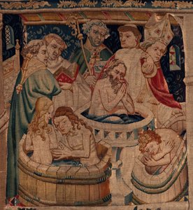 History of Saint Piat and Saint Eleutherius, Scene 7: Baptism of the Exiled Christians (detail)