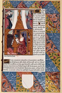 Publisher Antoine Verard Composing His Book by Unknown artist