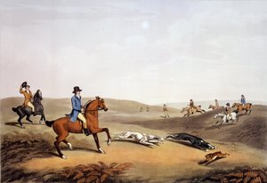 Hunting Scene in England by Unknown artist