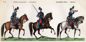 Hussars of the French army by Unknown artist