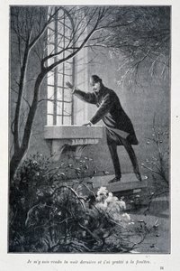 I Went Last Night and Scratched at the Window - Illustration in Conan Doyle