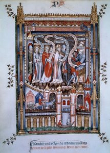In the Centre of Saint Denis, Facing Governor Fescennius, Charged by the Emperor Diocletian to Execute Saint Denis, a Christian Who Came to Evangelize Paris, He Was Accompanied by Eleuthere, the Priest, and Rustique, the Deacon, Also Martyrs Between 250 an