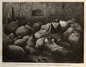 Inside a Rancho of Maynapata, Surprised by a Snow Storm by Unknown artist