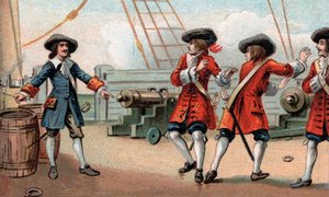 Jean Bart, French naval commander and privateer, threatening to blow up his ship