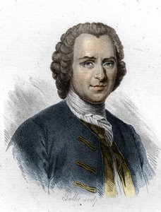 Jean Jacques Rousseau, French-speaking Geneva Writer and Philosopher (19th century engraving)