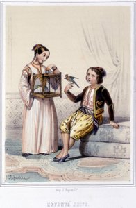 Jewish Children of Algeria in the Second Half of the 19th Century. by Unknown artist