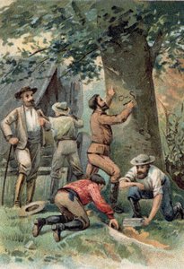 John McDouall Stuart (1815-1866): Scottish explorer, after crossing Australia in 1862 marks the place on a tree of his last resort