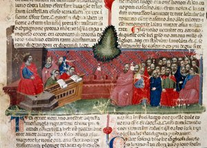 Julius Caesar on the Throne (Detail) by Unknown artist