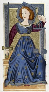 Justice - Facsimile of an Illumination by Unknown artist