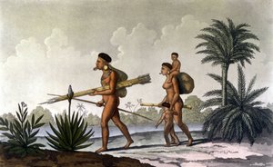 Kerengnatnuck, Chief of the Botocudos, and His Family