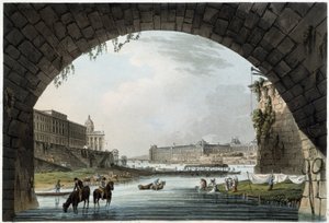 La Monnaie, 4 Nations in Paris seen by J.C. Mats, Published by W. Miller in London-1806 by Unknown artist