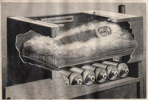 Artificial Maternity: A Child Incubator - Engraving in 