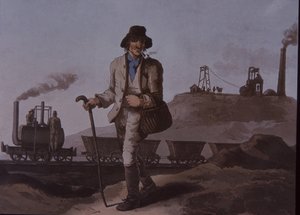 Labourer, early industrial revolution, early 19th century by Unknown artist