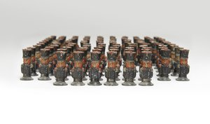 Large group of toy soldiers or campaign map-markers in the form of French infantry, c.1810-14 by Unknown artist