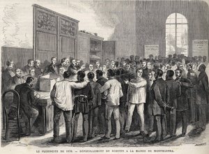 The Plebiscite of 1870, Counting of the Vote at the Town Hall of Montmartre