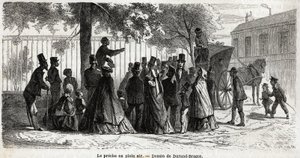 Outdoor Preaching in London, Illustration of 