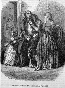 Les fareeux de Louis XVI a sa famille (a Marie Antoinette et Louis XVII)