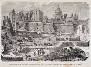 Location of the Gallo-Roman Circus Dating Back to the 3rd Century Before the Christian Era, Discovered in 1870, During the Drilling of Rue Monge by Unknown artist