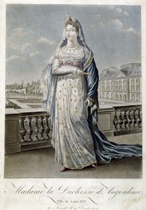 Madame the Duchess of Angouleme (Marie Therese or Madame Royale)