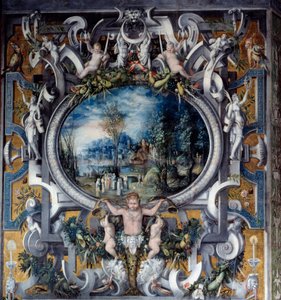 Mantle of the Chimney of the Tribute to Julius Caesar