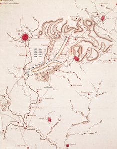 Map of the Austerlitz battle, 2nd December 1805 by Unknown artist