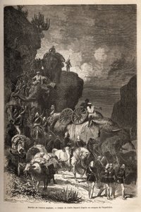 March of the English Army Towards the Dalanta Plateau