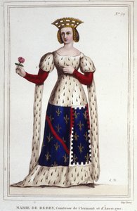 Marie de Berry. Countess of Clermont and Auvergne. by Unknown artist