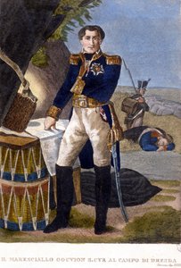 Marshal Laurent Marquis de Gouvion Saint Cyr at the Battle of Dresden in 1813
