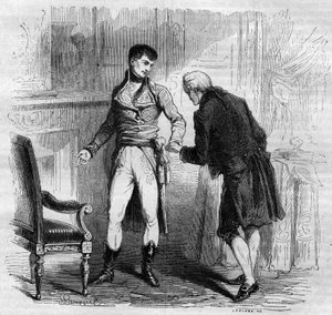 Meeting between the Italian composer Niccolo Vito Piccinni and the first Consul Bonaparte