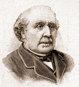 Members of the Academy Francaise in 1895: portrait of Albert, Duke of Broglie, French historian and politician.