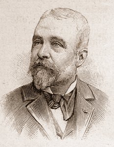 Members of the Academy Francaise in 1895: portrait of Ernest Lavisse, French historian.