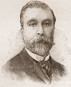 Members of the Academy Francaise in 1895: portrait of Ludovic Halevy, French playwright, librettist and novelist.