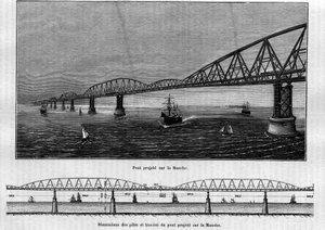 Metallic bridge project on the Channel by Unknown artist