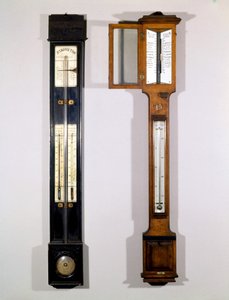Model of 19th Century Mercury Barometers