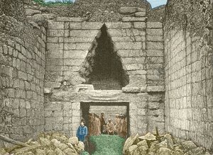Mycenae, the Gate of Lions Discovered by Schliemann by Unknown artist