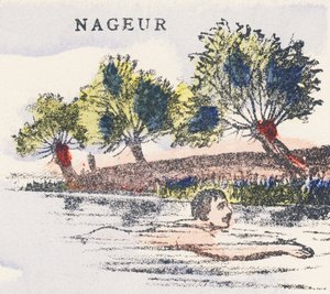 N: Swimmer by Unknown artist