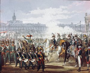 Napoleon Bonaparte (1769-1821) Reviews the Lombard and Cispadan Legion of the Militia on 09/07/1797