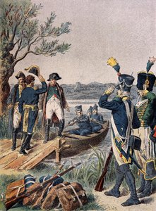 Napoleon and Massena on Lobau Island