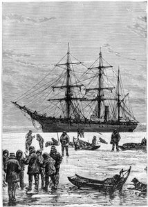 Nares Georges S., A voyage to the polar sea, Paris: Hachette by Unknown artist