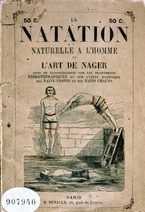 Natural swimming with man and the art of swimming, and considerations on hydrotherapy treatments and the hygienic effect of cold and hot baths - Frontispiece, late 19th century by Unknown artist