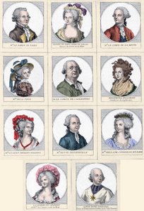 Necklace Affair - The chief characters involved in the Affair of the 