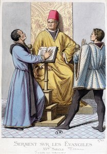 Oath on the Gospels, France 15th Century