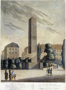 Obelisk in Front of the Castle of Weimar
