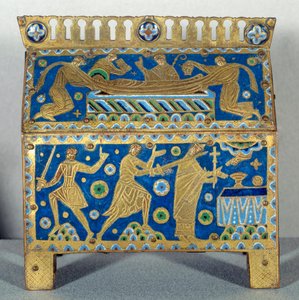 Object of Art: Enamel Hunting, Gold and Copper by Saint Thomas Becket by Unknown artist